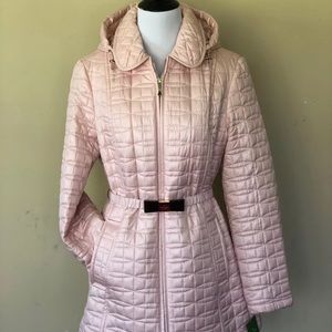 Kate Spade New York Quilted Puffer Belted Coat
